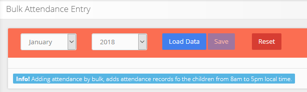 Bulk Attendance Entry